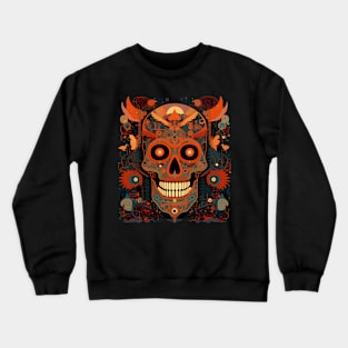 Halloween Day of the Dead Sus Sugar Skull Crewneck Sweatshirt